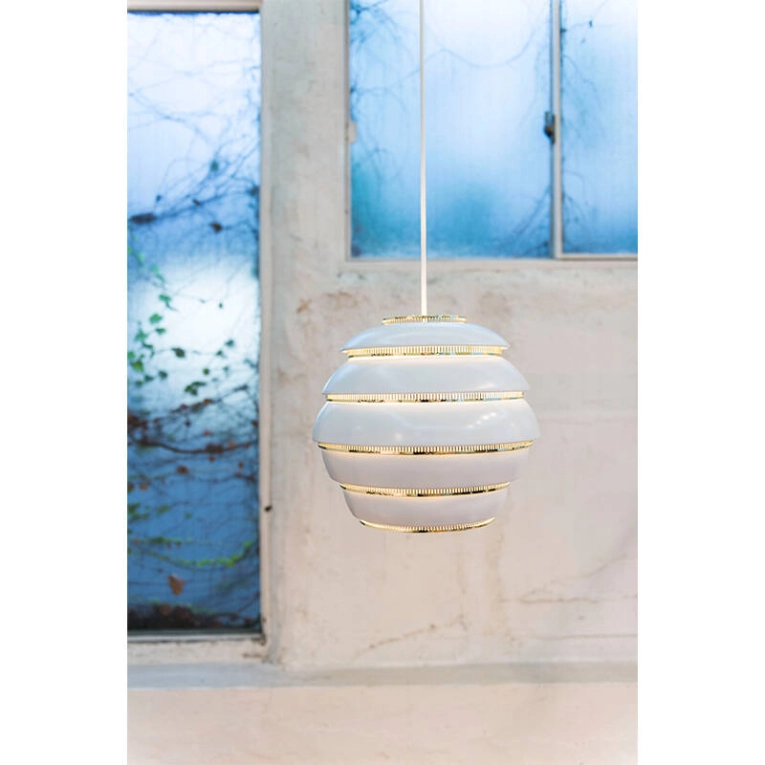 Suspension A331 BEEHIVE Blanc/ laiton ARTEK