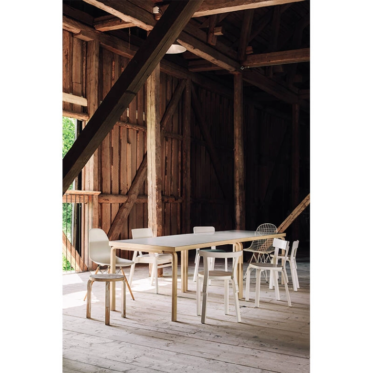Table AALTO 82A Bouleau / Blanc ARTEK