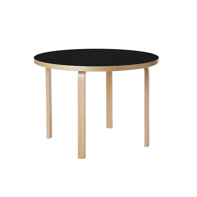 Table AALTO 90A Bouleau / Noir ARTEK