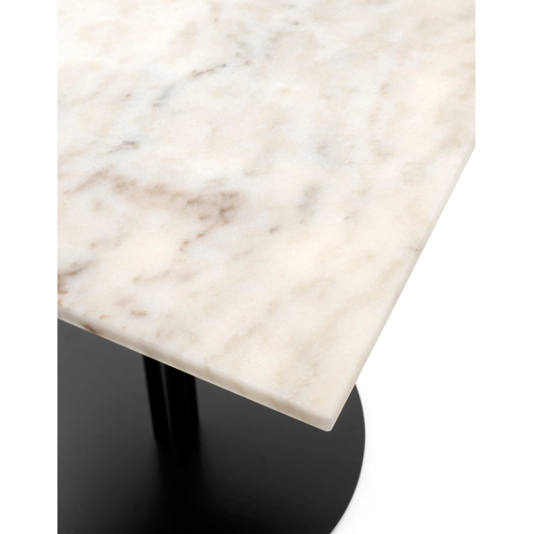 Table HARBOUR COLUMN 60x70 marbre Marbre blanc cassé AUDO COPENHAGEN