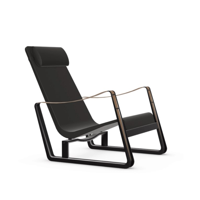 Fauteuil CITÉ cuir Noir VITRA