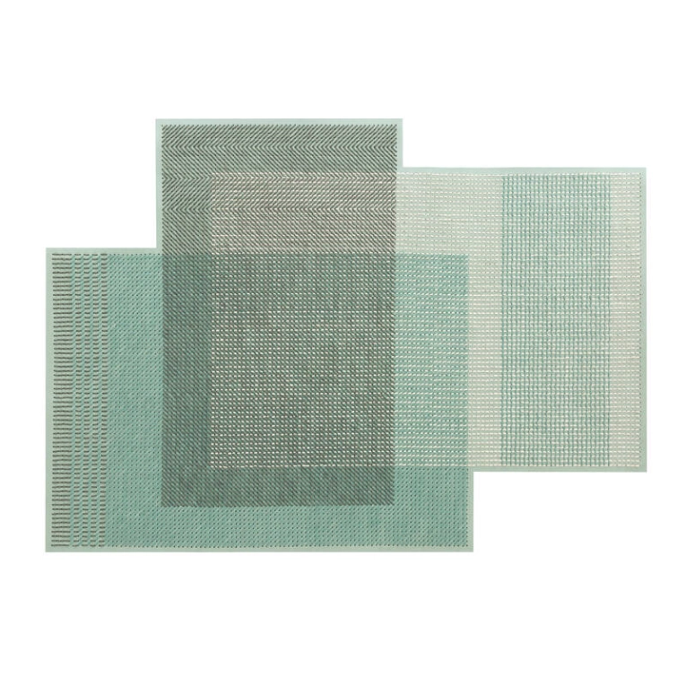 Tapis Tapis CANEVAS GEO Vert GAN