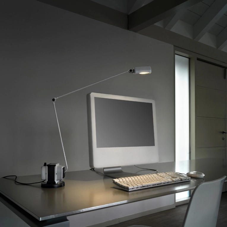 Lampe de bureau DAPHINE CLASSIC Nickel brossé LUMINA
