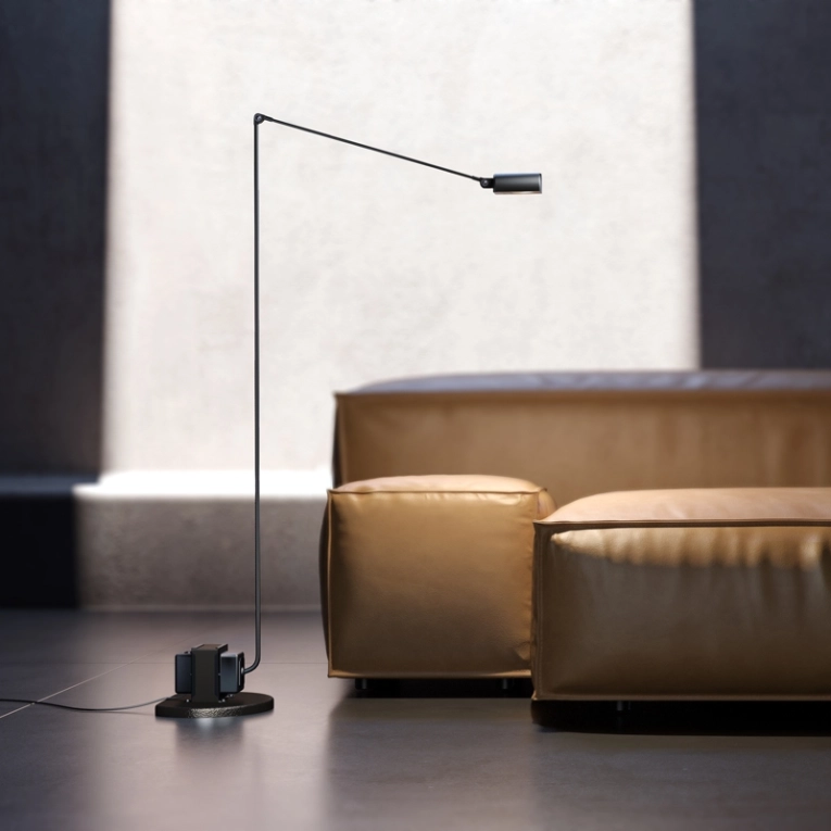 Lampadaire DAPHINE TERRA LED Jaune mat LUMINA