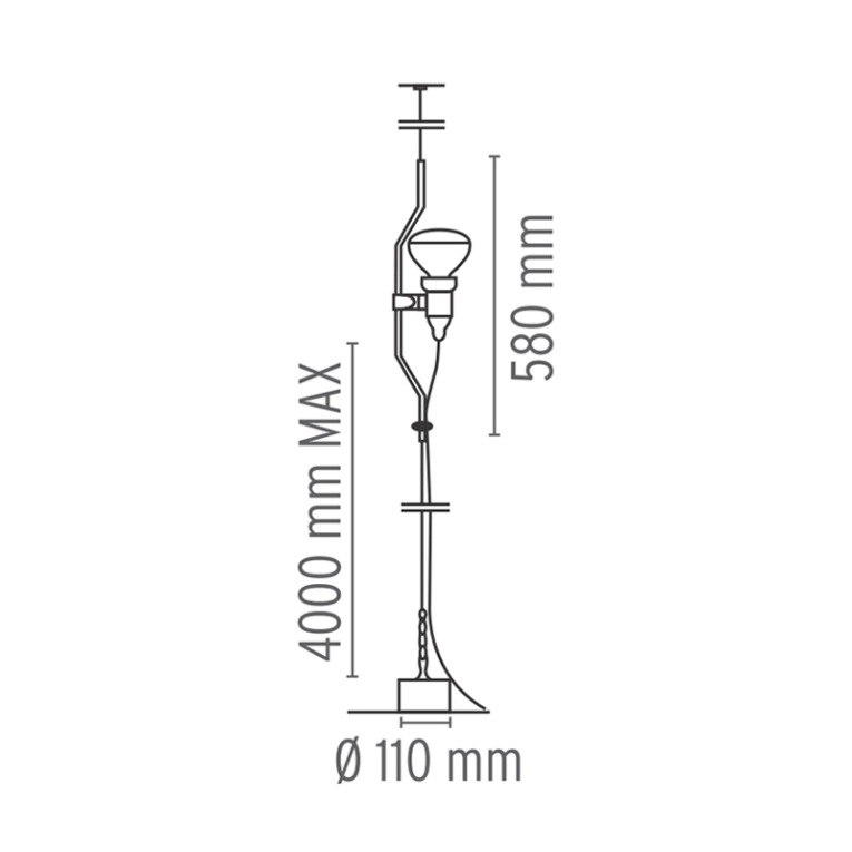 Suspension PARENTESI Rouge FLOS