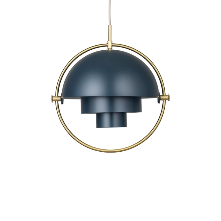 Suspension MULTI-LITE Midnight Blue - Exclusivité Midnight Blue/ laiton GUBI