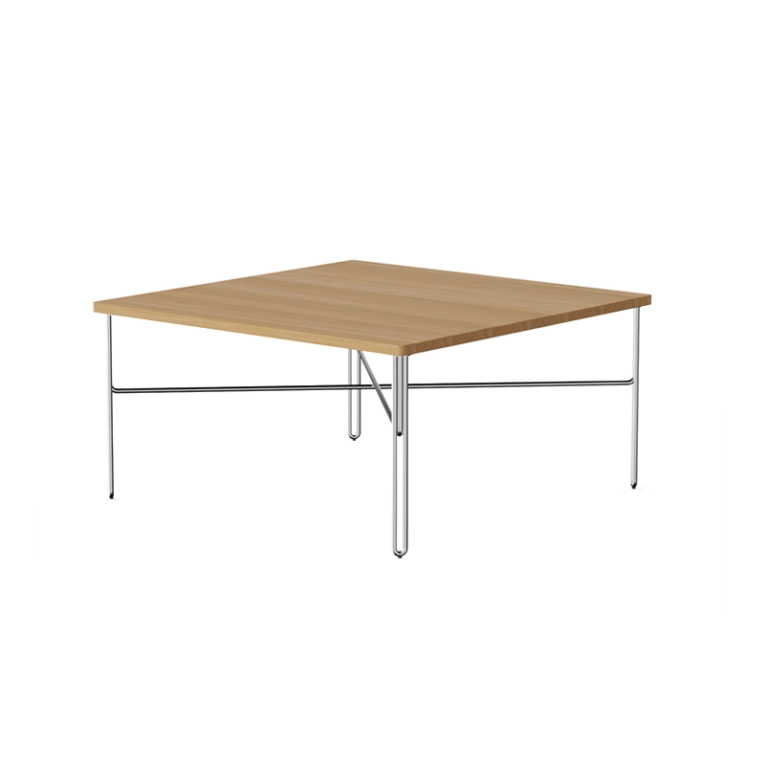 Table basse INLINE 80x80 Chêne/ inox NINE