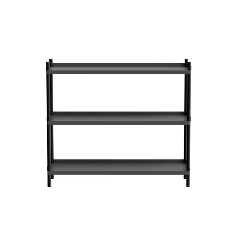 Etagère BOLT 100x88 Anthracite/ chêne noir NINE