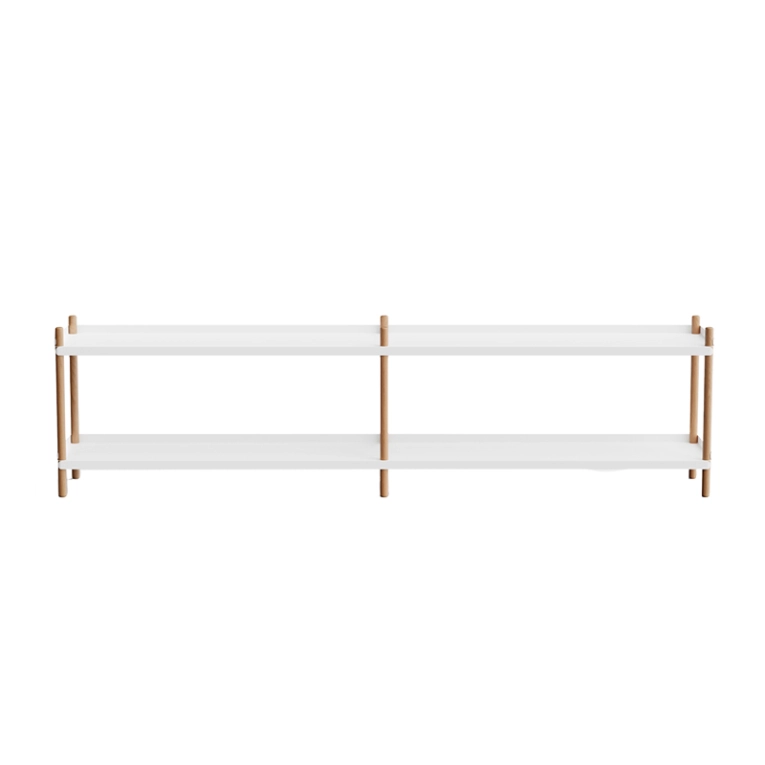 Etagère BOLT 200x53 Blanc/ chêne NINE