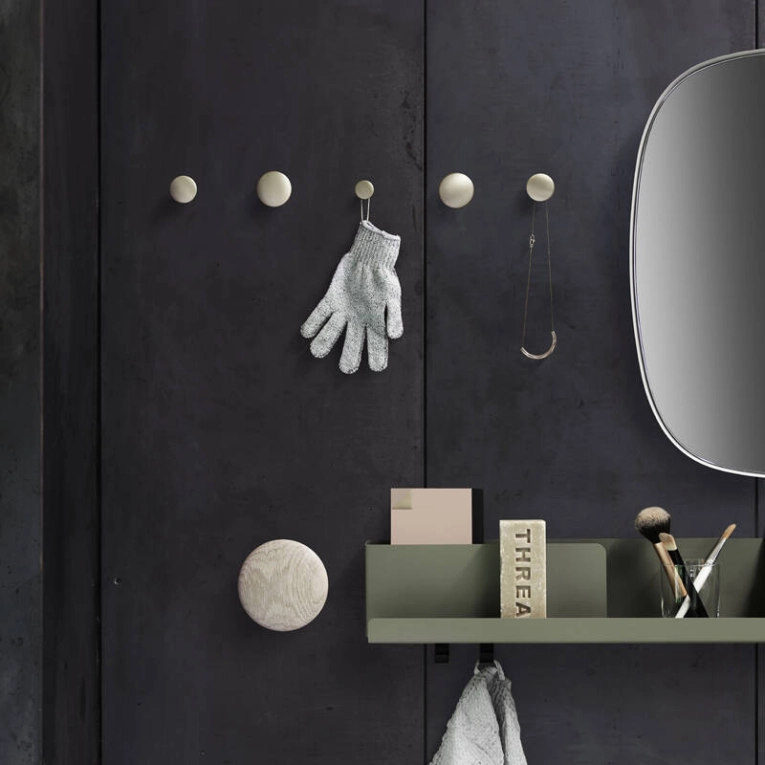Patère Design Set de 5 patères DOTS METAL Aluminium MUUTO