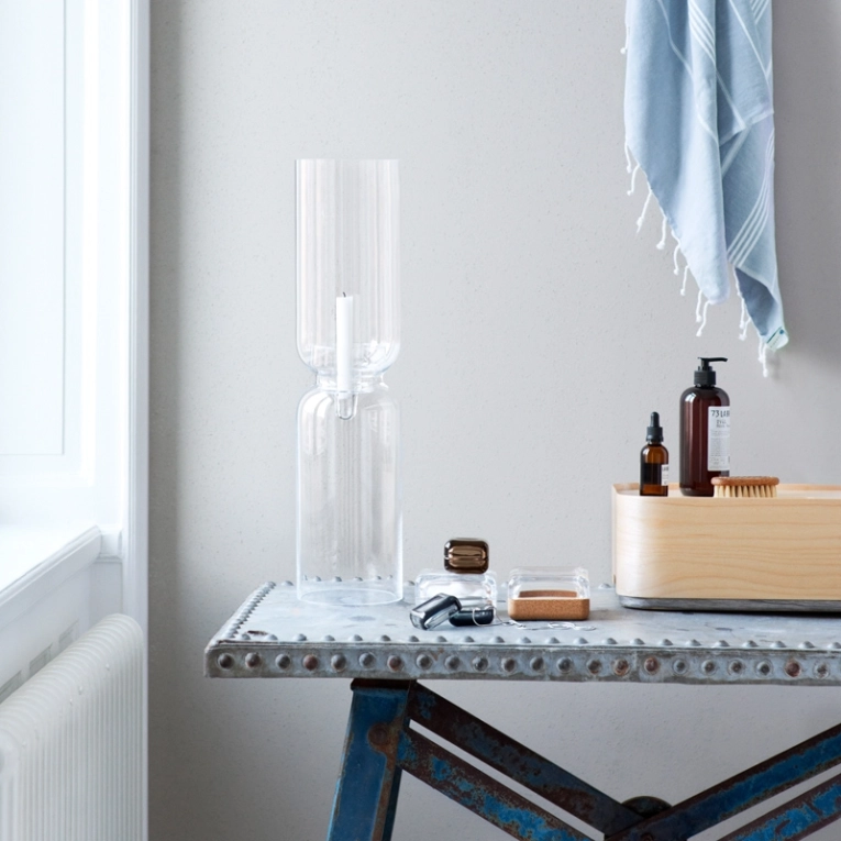 Photophore, bougeoir et bougie Bougeoir LANTERN Transparent IITTALA