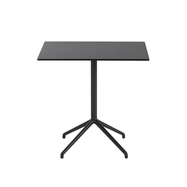 Table STILL CAFÉ 75x65 Noir MUUTO