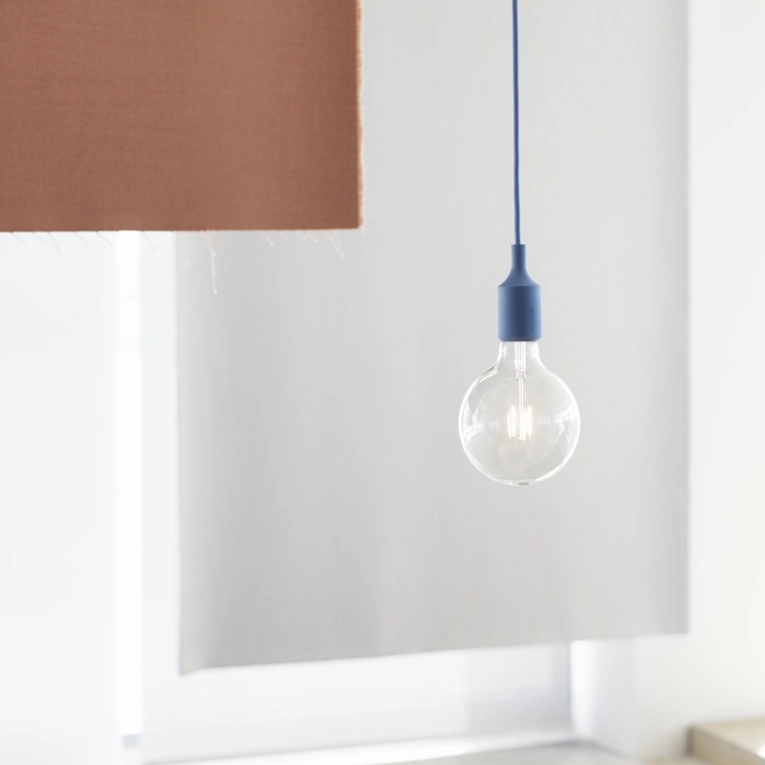 Suspension E27 SOCKET Bleu pastel MUUTO