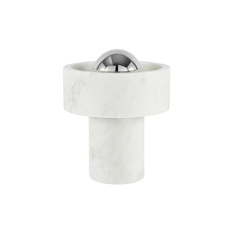 Lampe à poser STONE PORTABLE Argent TOM DIXON