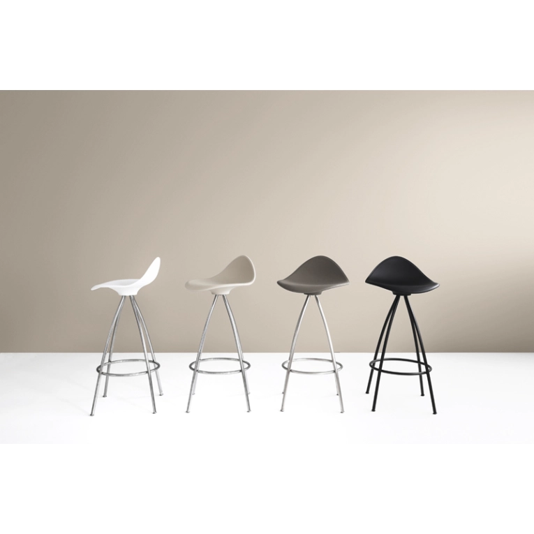 Tabouret haut ONDA Blanc/ chrome STUA