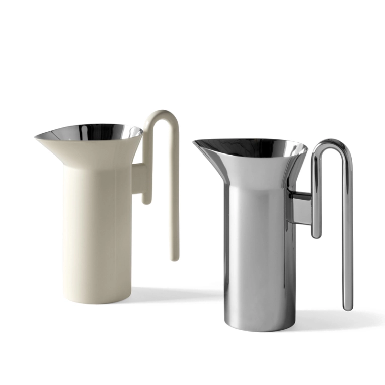 Carafe & verre Pichet MOMENTO JH38 Acier poli AND TRADITION