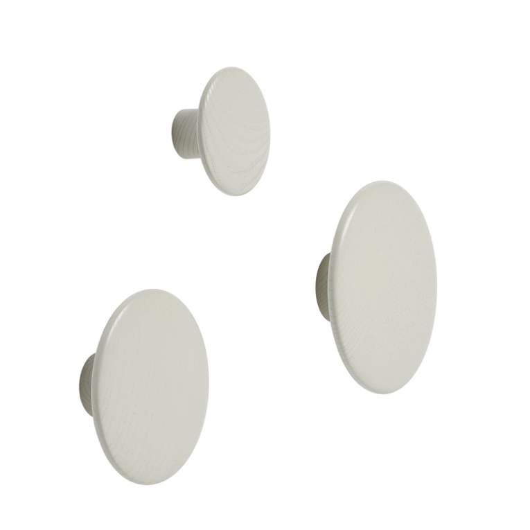 Patère Design Patère DOTS Ø 6,5 Blanc cassé MUUTO
