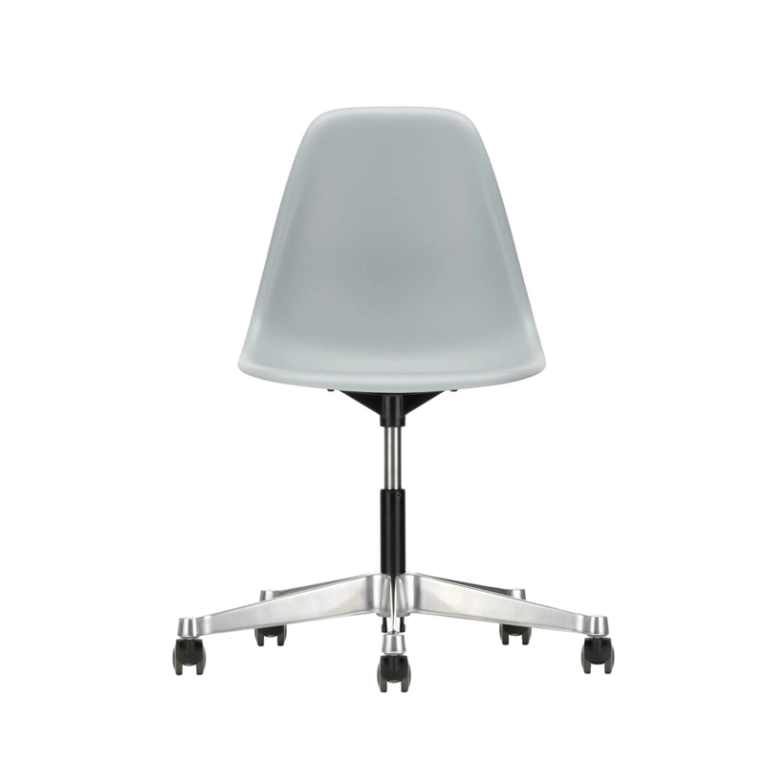Fauteuil de bureau EAMES PLASTIC SIDE CHAIR PSCC Gris clair RE VITRA