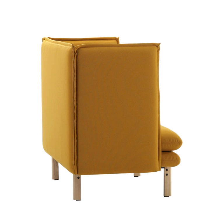 Canapé REW 128 XL Jaune 62057/ pieds naturels SANCAL
