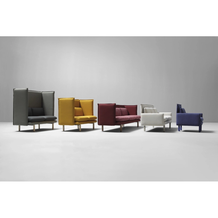 Canapé REW 128 XXL Gris clair 160/ gris foncé 180/ pieds naturels SANCAL