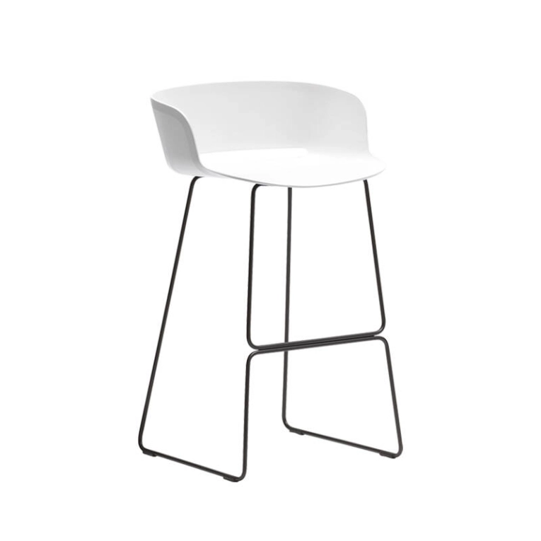 Tabouret haut BABILA 2748 Blanc/ noir PEDRALI