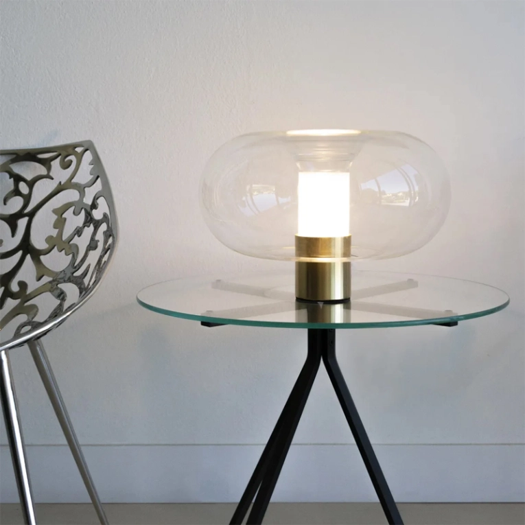 Lampe à poser FONTANELLA GRANDE Laiton FONTANA ARTE