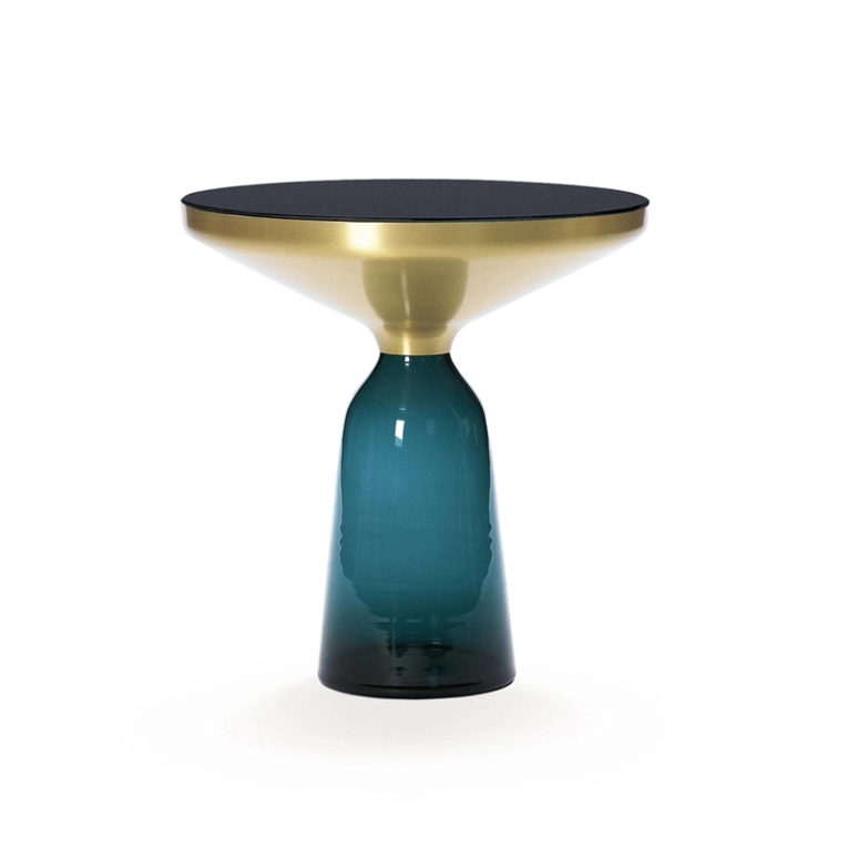 Table d'appoint guéridon BELL SIDE TABLE Bleu Montana CLASSICON