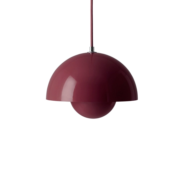 Suspension FLOWERPOT VP1 Prune foncé AND TRADITION