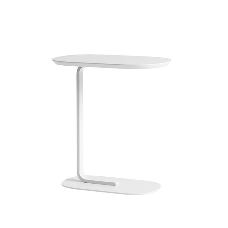 Table d'appoint guéridon RELATE Blanc cassé MUUTO