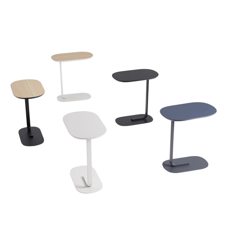 Table d'appoint guéridon RELATE Chêne/ blanc cassé MUUTO