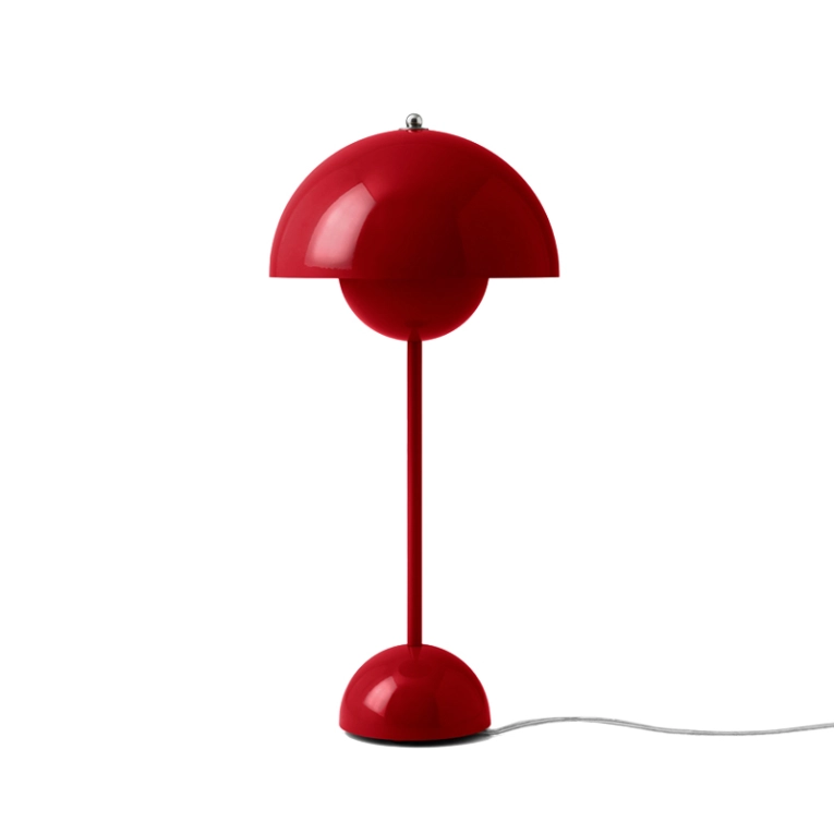 Lampe à poser FLOWERPOT VP3 Rouge vermillon AND TRADITION