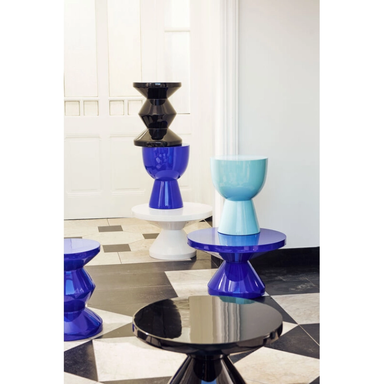 Tabouret ZIG ZAG Bleu clair POLS POTTEN