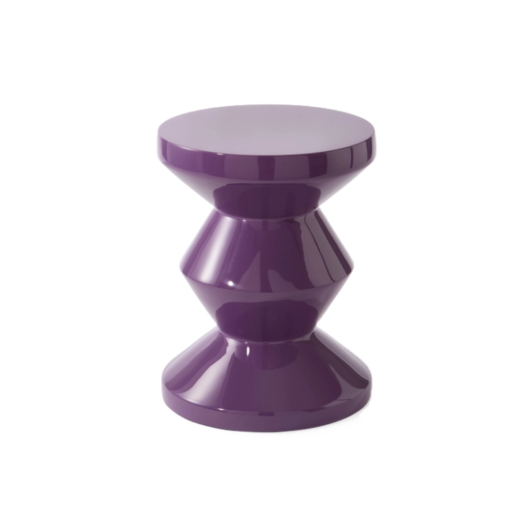 Tabouret ZIG ZAG Violet foncé POLS POTTEN