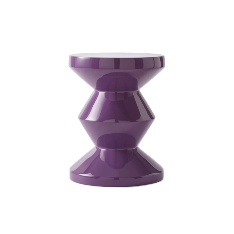 Tabouret ZIG ZAG Violet foncé POLS POTTEN