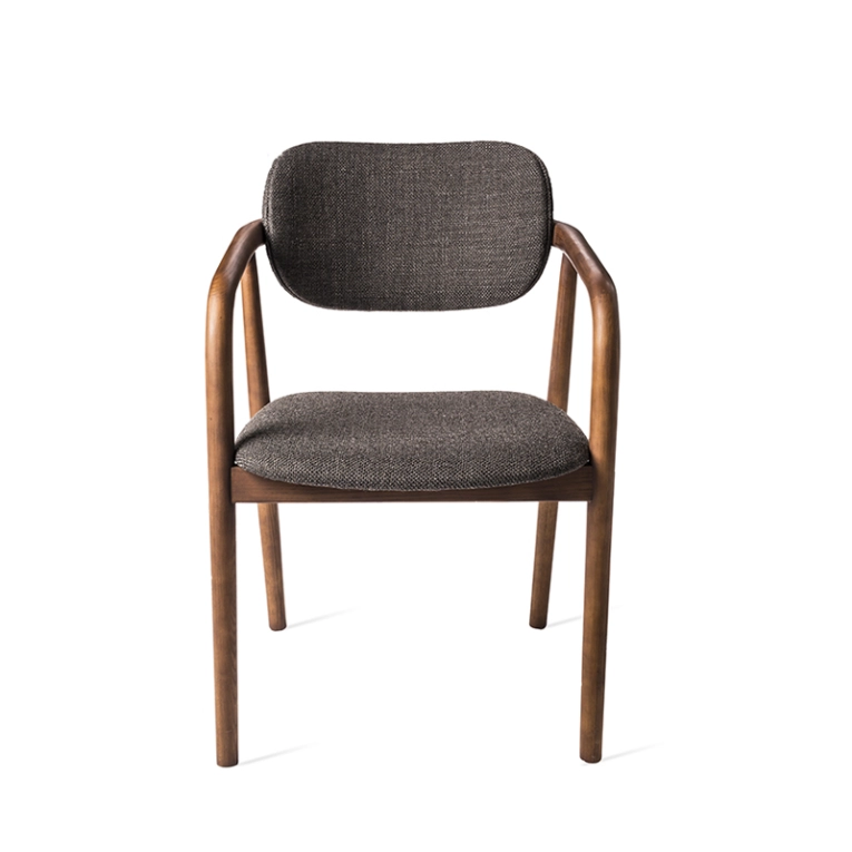 Chaise HENRY Smooth Bermuda gris foncé POLS POTTEN