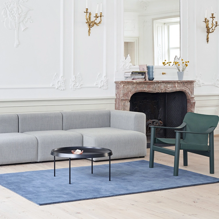 Fauteuil BERNARD Toile Vert foncé HAY