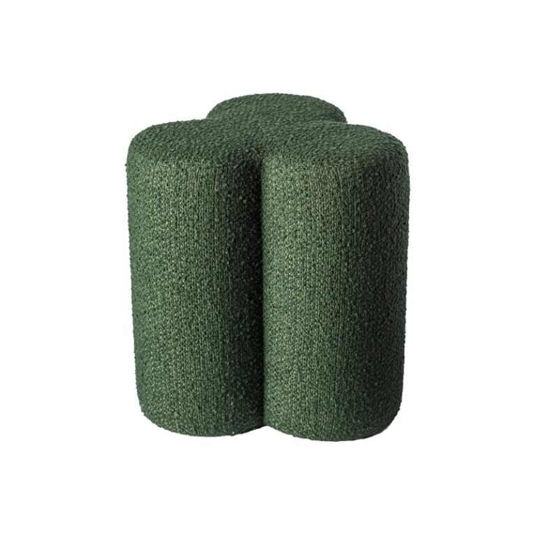 Pouf CLOVER BOUCLE Lammy vert POLS POTTEN