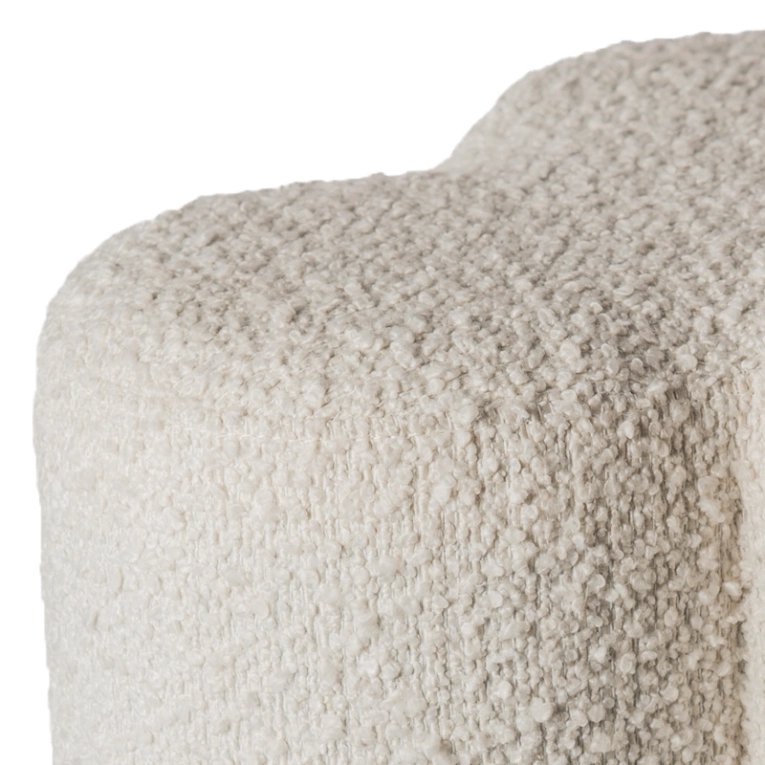 Pouf CLOVER BOUCLE Lammy écru POLS POTTEN