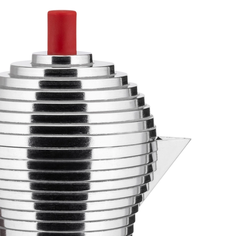 Café & Thé Cafetière expresso PULCINA 3 tasses Rouge ALESSI