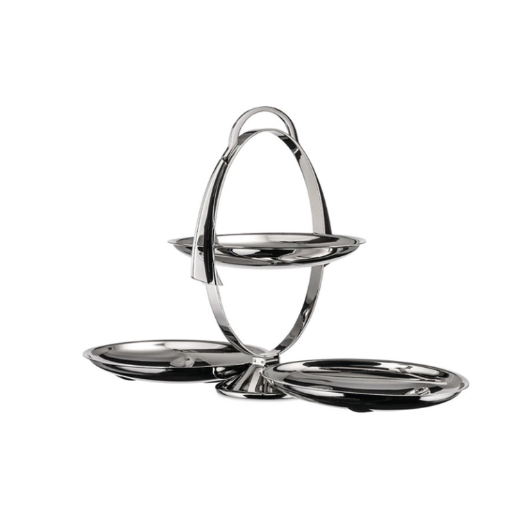 Plateau, plat Plateau pliable ANNA GONG Inox ALESSI