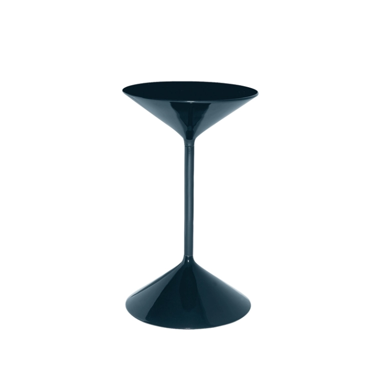 Table d'appoint guéridon TEMPO Noir ZANOTTA