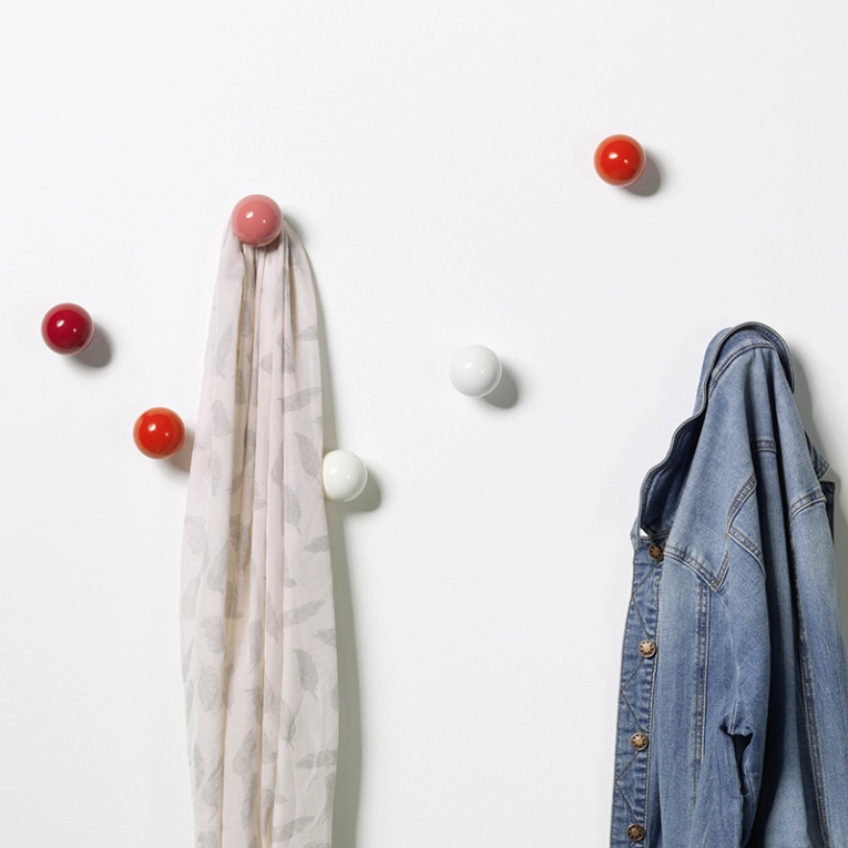 Patère Design Set de 3 patères COAT DOTS Blanc VITRA