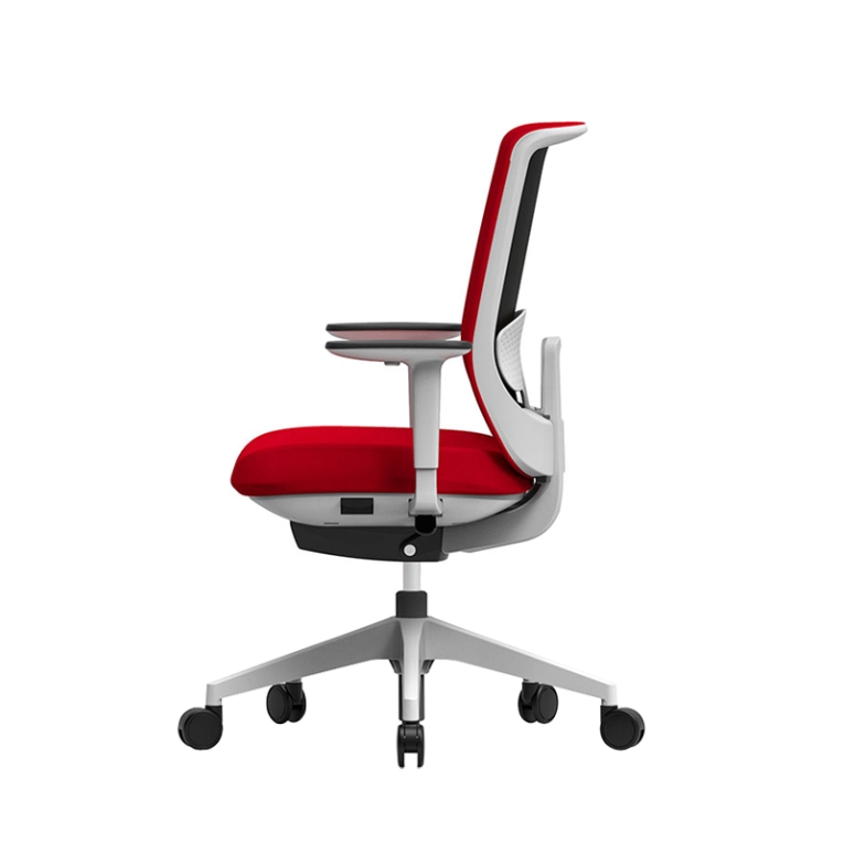Fauteuil de bureau TRIM SERIE 50 Blanc/ rouge SILVERA PRO