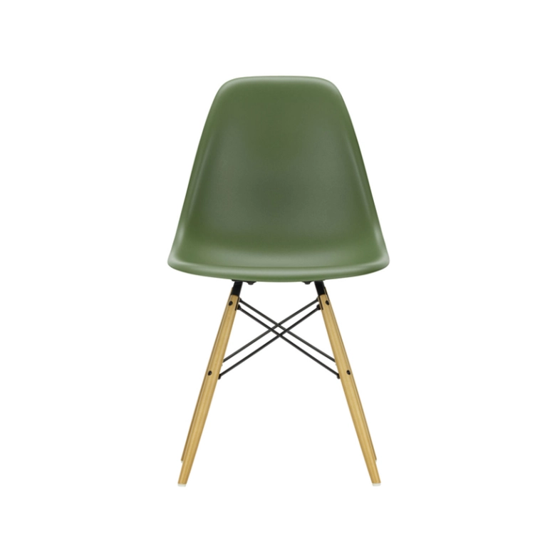 Chaise EAMES PLASTIC CHAIR DSW érable nuance de jaune Forêt RE VITRA