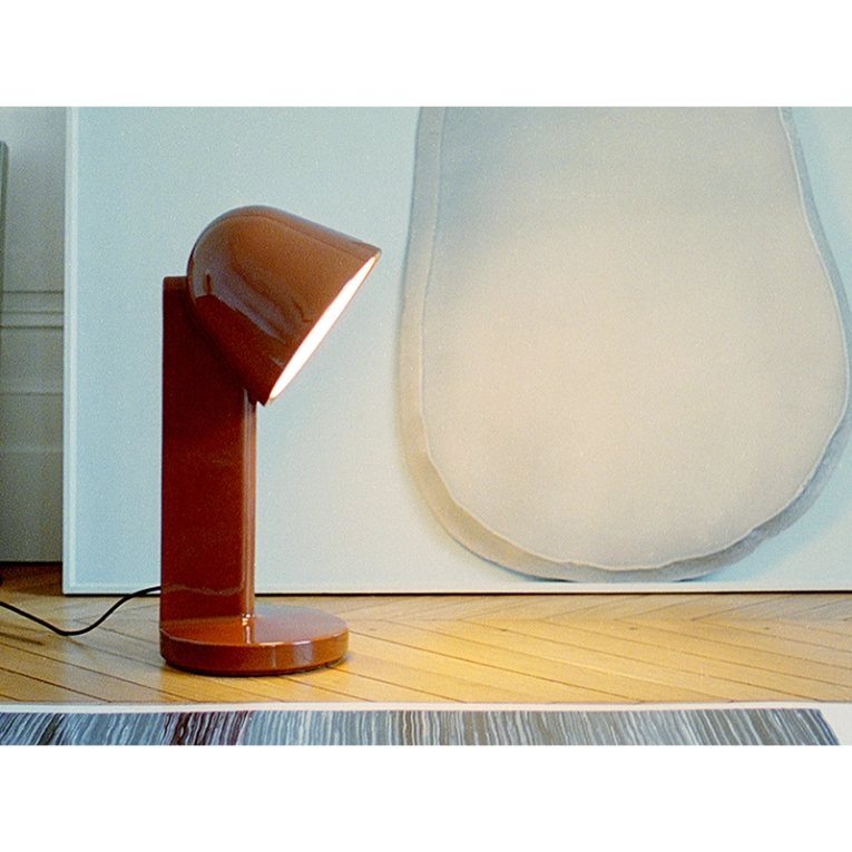 Lampe à poser CÉRAMIQUE DOWN Rouge rouille  FLOS