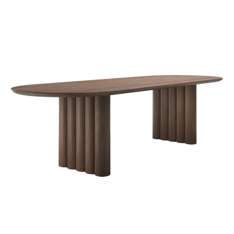Table PLUSH OVAL Noyer huilé DK3