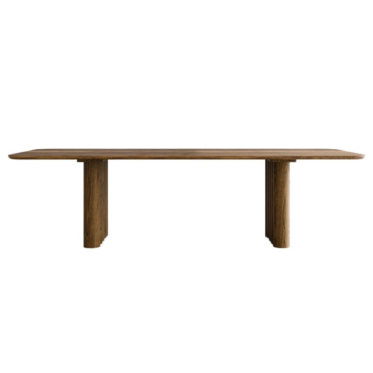 Table PLUSH RECTANGULAR Chêne fumé huilé DK3