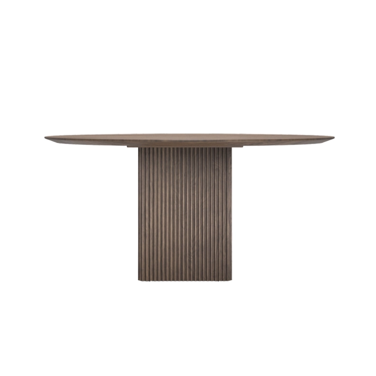 Table TEN ROUND Noyer huilé DK3