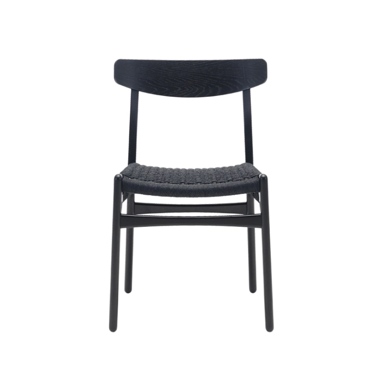 Chaise CH23 Chêne noir/ corde noire CARL HANSEN