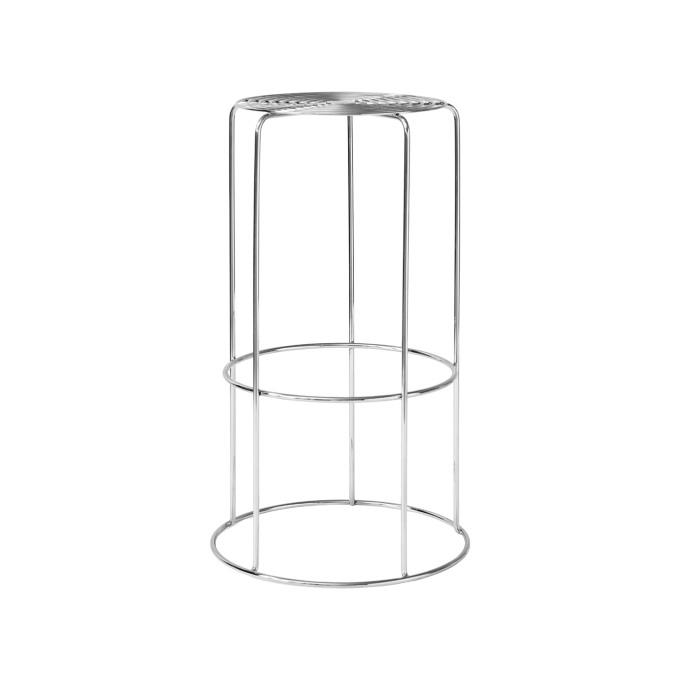 Tabouret haut WIRE STOOL VP16 H 75 Acier inoxydable AND TRADITION